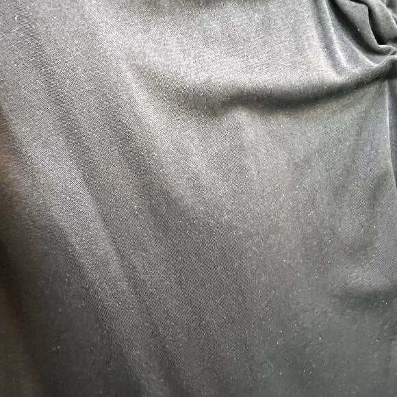 Reem Acra Beaded Embellished Mesh Back Gown Navy Blue Size 4 - Picture 6 of 13